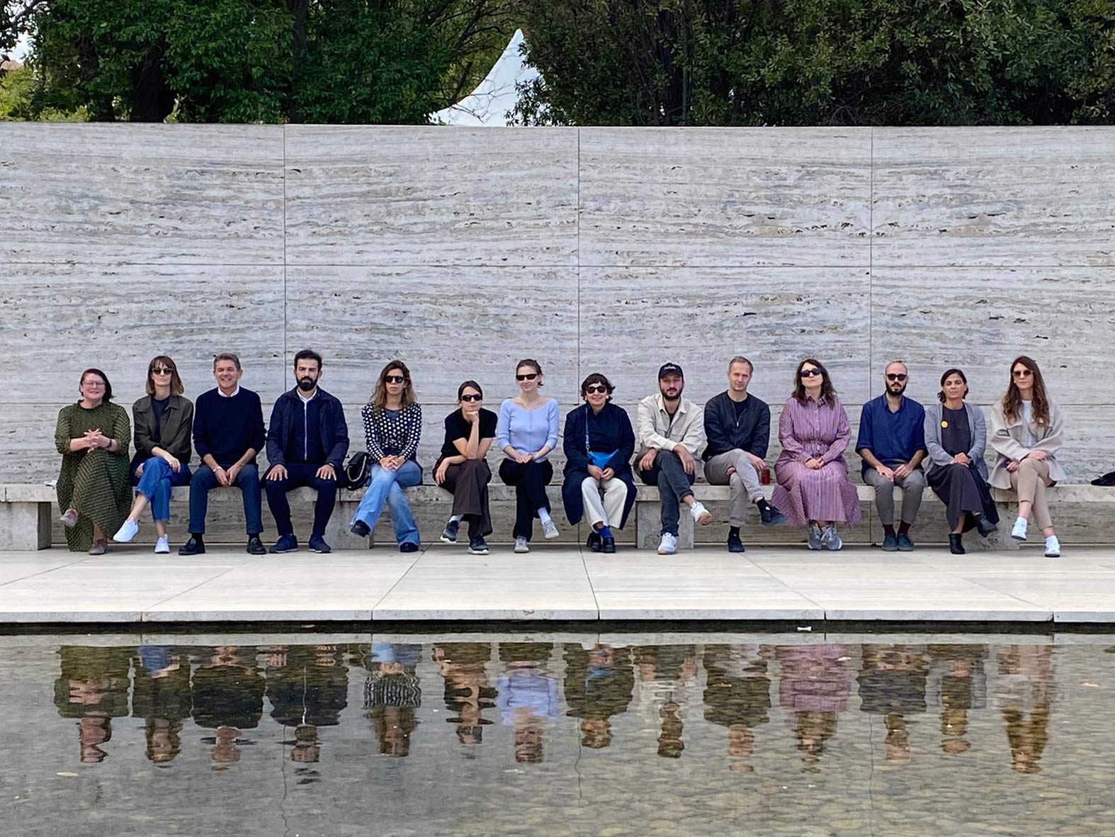 Participants of the project in the Fundació Mies van der Rohe